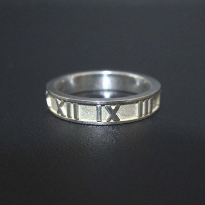 Tiffany & Co Tiffany & Co Ag925 Atlas Ring Size 11 Silver Men Women Used