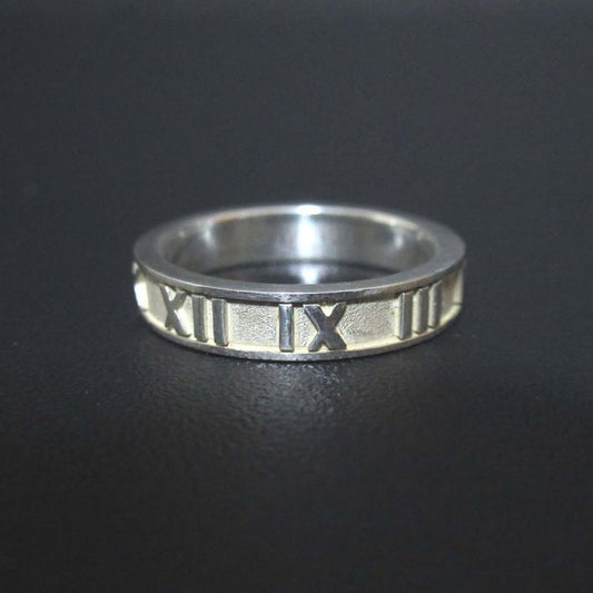 Tiffany & Co Tiffany & Co Ag925 Atlas Ring Size 11 Silver Men Women Used