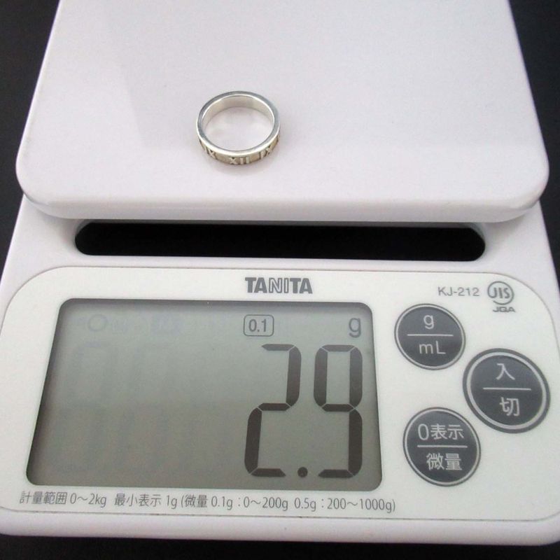 Tiffany & Co Tiffany & Co Ag925 Atlas Ring Size 11 Silver Men Women Used