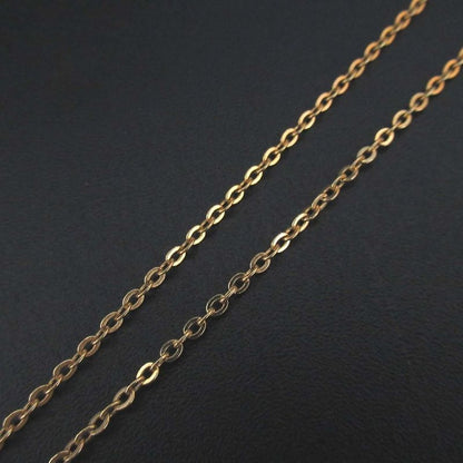 Christian Dior Oval Logo Necklace GP Gold Color Ladies Used