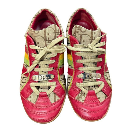 Christian Dior Galliano Period Trotter Pattern Sneakers Size 35 Approx