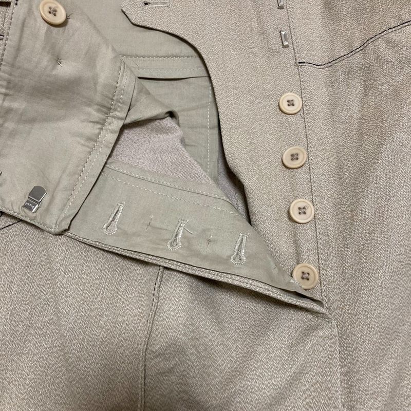 Bottega Veneta Design Tapered Pants Size 38 Beige Women Used