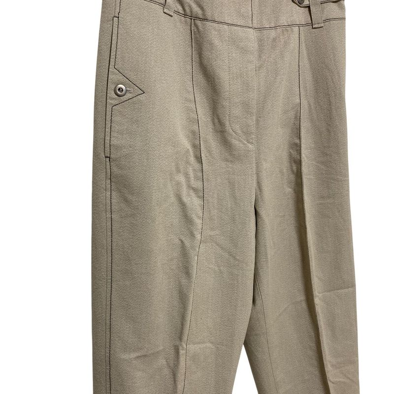 Bottega Veneta Design Tapered Pants Size 38 Beige Women Used