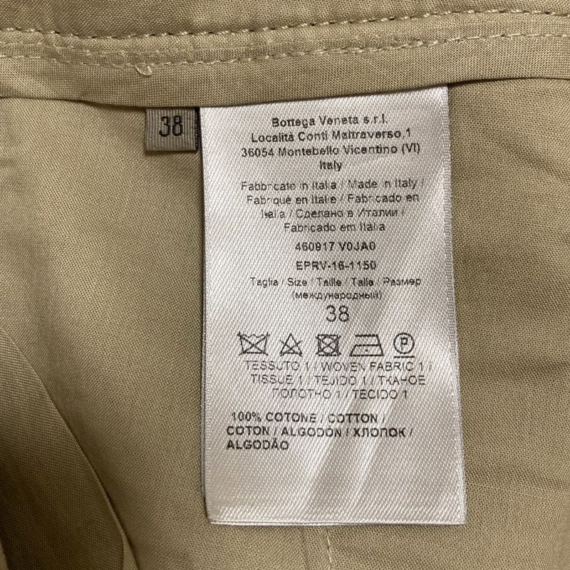 Bottega Veneta Design Tapered Pants Size 38 Beige Women Used
