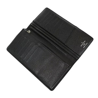 Louis Vuitton Long Wallet Damier Graphite Black Leather N62665 68bs026