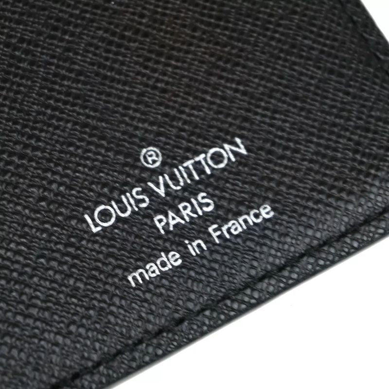 Louis Vuitton Long Wallet Damier Graphite Black Leather N62665 68bs026