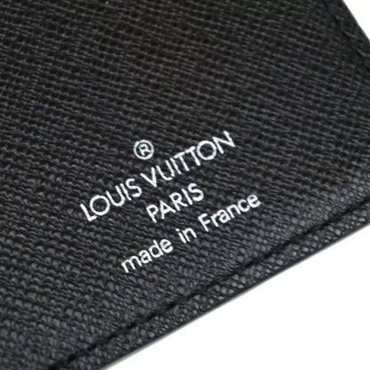 Louis Vuitton Long Wallet Damier Graphite Black Leather N62665 68bs026
