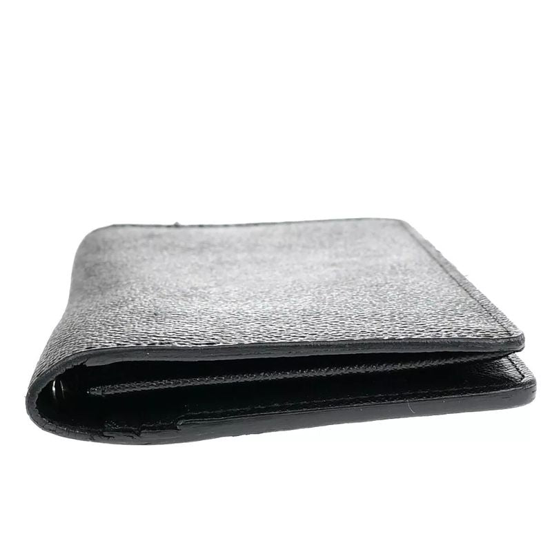 Louis Vuitton Long Wallet Damier Graphite Black Leather N62665 68bs026