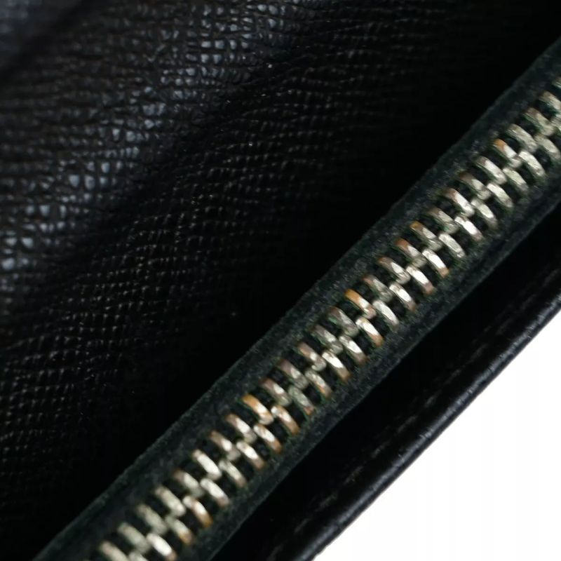 Louis Vuitton Long Wallet Damier Graphite Black Leather N62665 68bs026