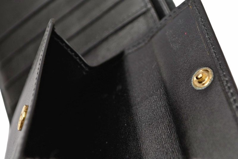 Cartier Wallet Men's Bifold Cartier Fold Wallet Leather Pasha De Cartier Black