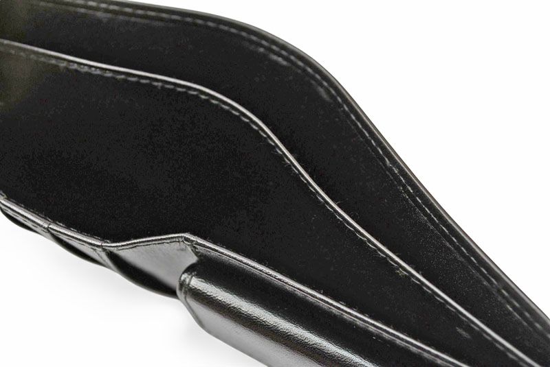 Cartier Wallet Men's Bifold Cartier Fold Wallet Leather Pasha De Cartier Black