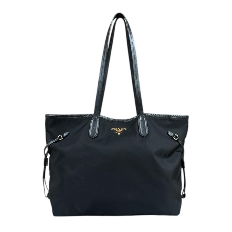 Prada Tote Bag Nylon Br4001 Black Ladies Prada Preowned Prada