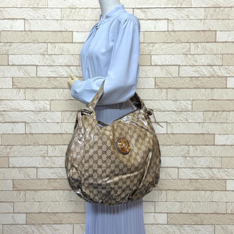 Gucci Hysteria Handbag 211844 Beige Ladies Gucci Preowned Gucci