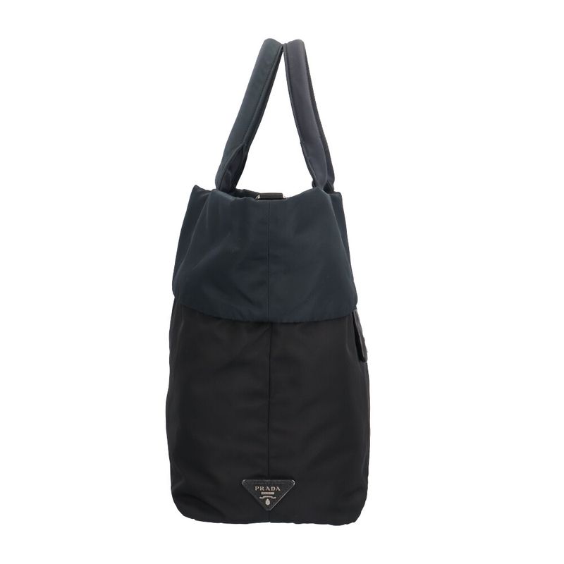 Prada Reversible Shoulder Bag Nylon Black Men's Prada Preowned Prada