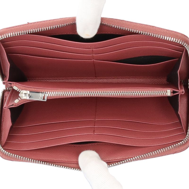 Saint Laurent Long Wallet Calf 358094 Bow02 6842 Ladies Saint Laurent Preowned