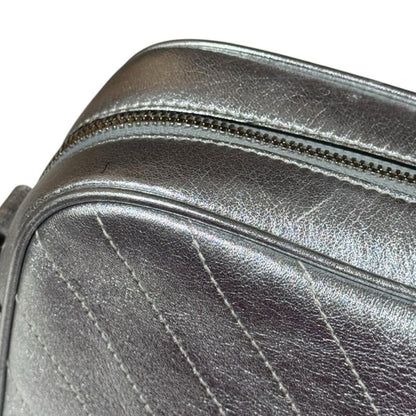 Gucci Blondi Small Shoulder Bag Leather 742360 Silver Ladies Gucci Preowned