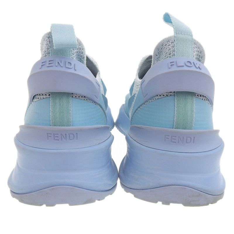 Good Fendi FLOW Low Cut Sneakers 7 Approx 26cm (10.24in) Blue Men's Used