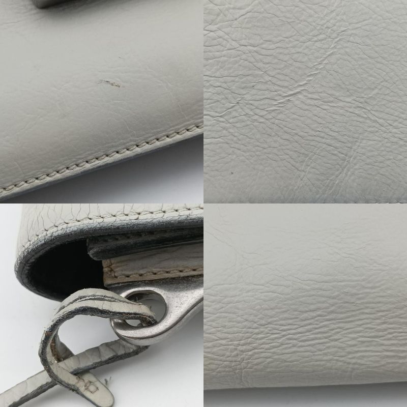 Prada Soft Sound White Saffiano Leather Br5026 7