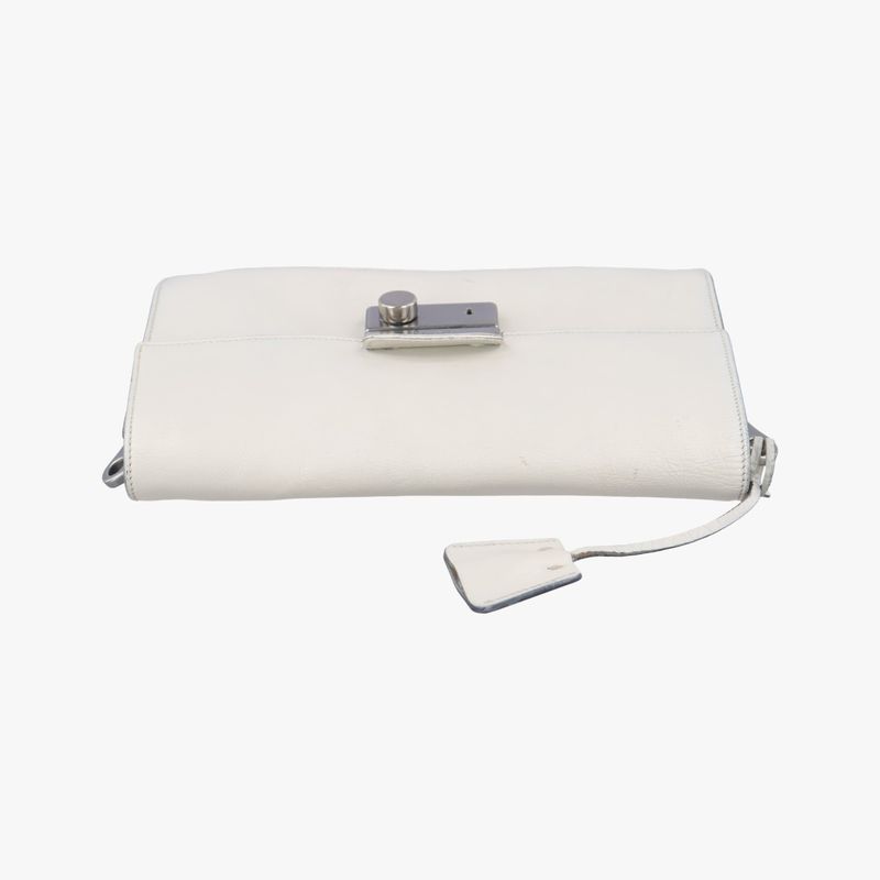 Prada Soft Sound White Saffiano Leather Br5026 7