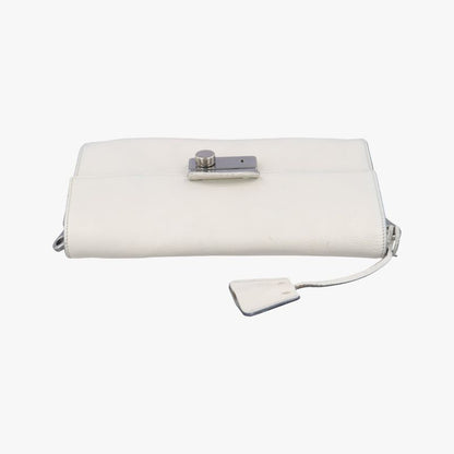 Prada Soft Sound White Saffiano Leather Br5026 7