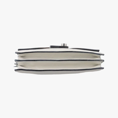 Prada Soft Sound White Saffiano Leather Br5026 7