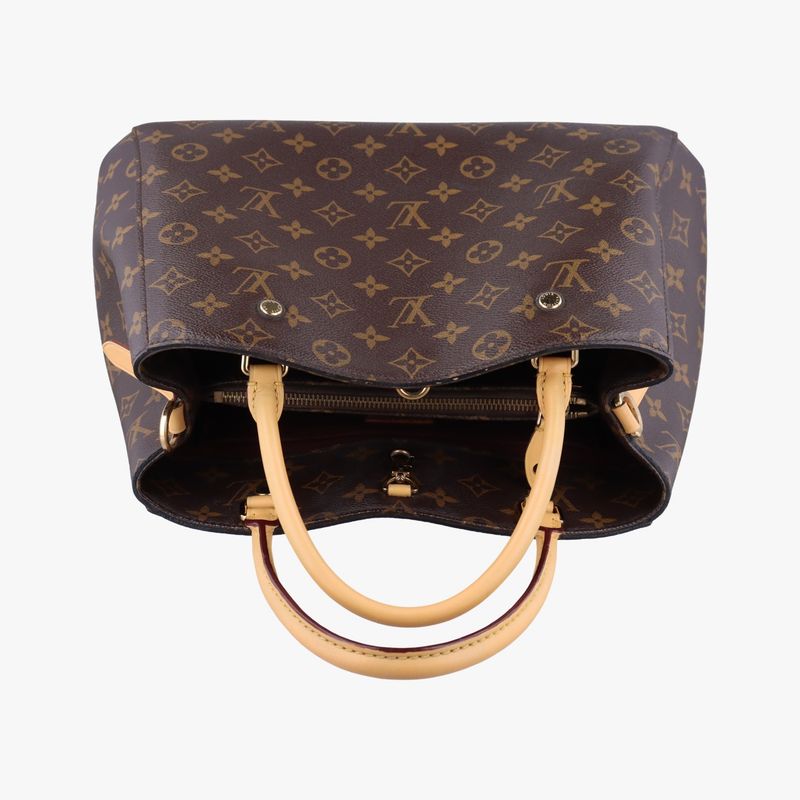 Louis Vuitton Montaigne MM Monogram Brownish Monogram Canvas M41056 Ca4124