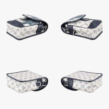 Louis Vuitton Zebra Messenger BB Bronze X Navy Monogram Savannah M54247 Fo4176