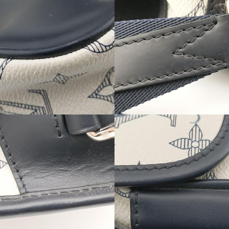 Louis Vuitton Zebra Messenger BB Bronze X Navy Monogram Savannah M54247 Fo4176