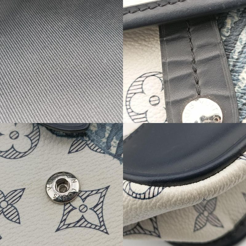 Louis Vuitton Zebra Messenger BB Bronze X Navy Monogram Savannah M54247 Fo4176