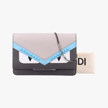 Fendi Monster Eyes Tube Multicolor Leather 8m0346 8m0346-9hf 179-8210