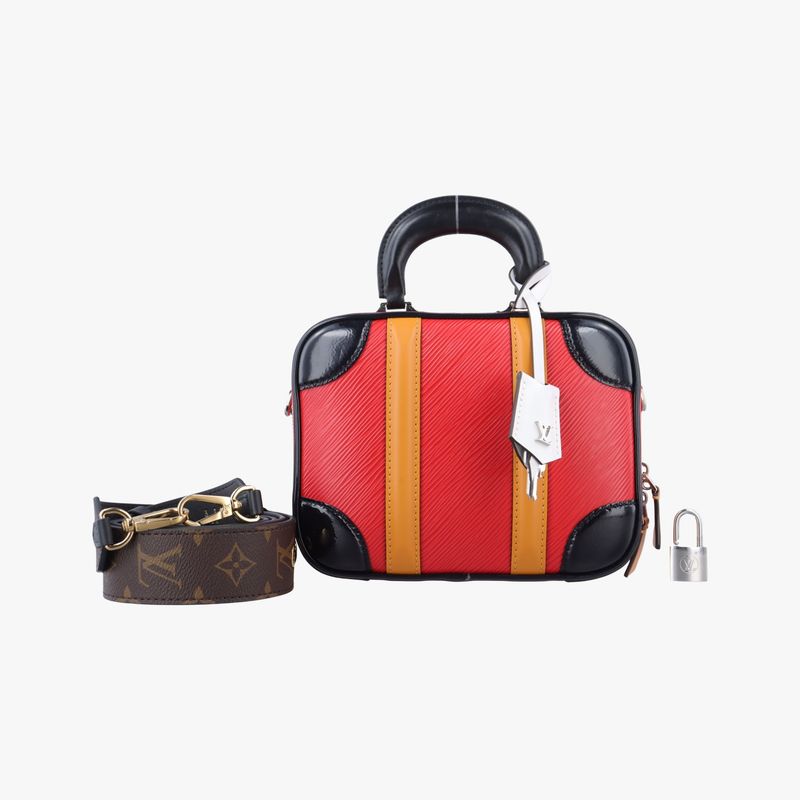 Louis Vuitton Valisette BB Rouge X Black X Orange Epi M55524fl2189