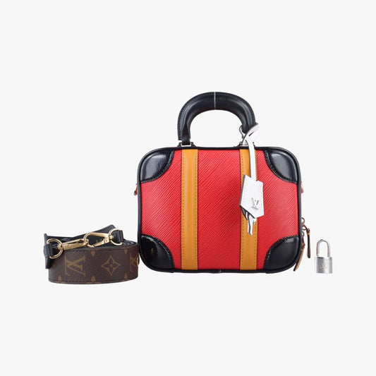 Louis Vuitton Valisette BB Rouge X Black X Orange Epi M55524fl2189