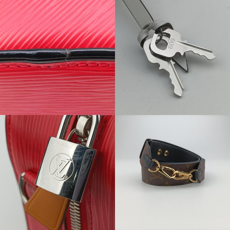 Louis Vuitton Valisette BB Rouge X Black X Orange Epi M55524fl2189