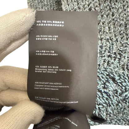 Good Prada Cashmere Nylon Long Sleeve Knit Cardigan Size 44 Green Women Used