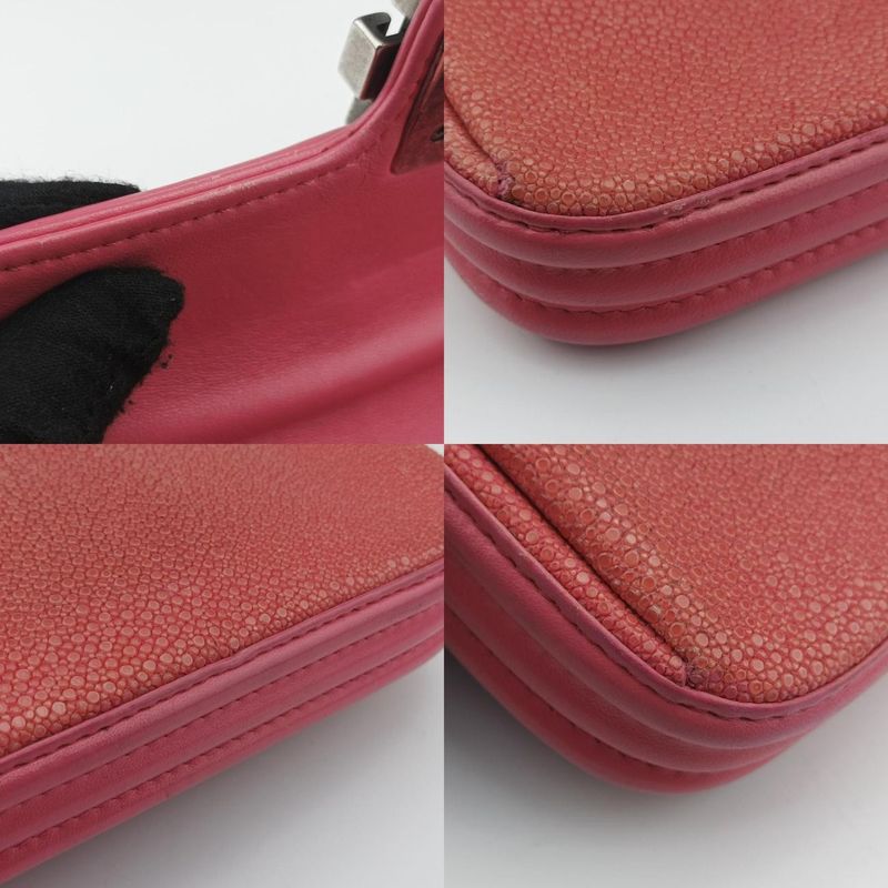 Chanel Boy Exotic Pink Pearl Fish Leather A67198 17067444