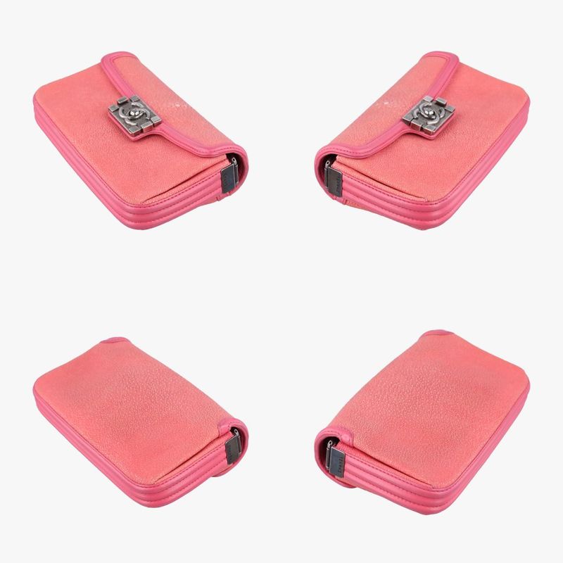 Chanel Boy Exotic Pink Pearl Fish Leather A67198 17067444