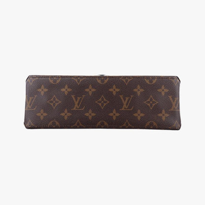 Louis Vuitton San Michele Monogram Brownish And Coquelicot Monogram Canvas And
