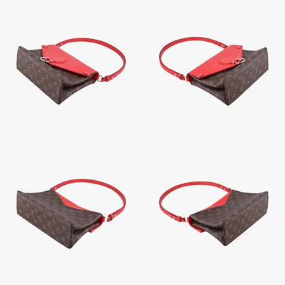 Louis Vuitton San Michele Monogram Brownish And Coquelicot Monogram Canvas And