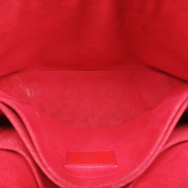 Louis Vuitton San Michele Monogram Brownish And Coquelicot Monogram Canvas And