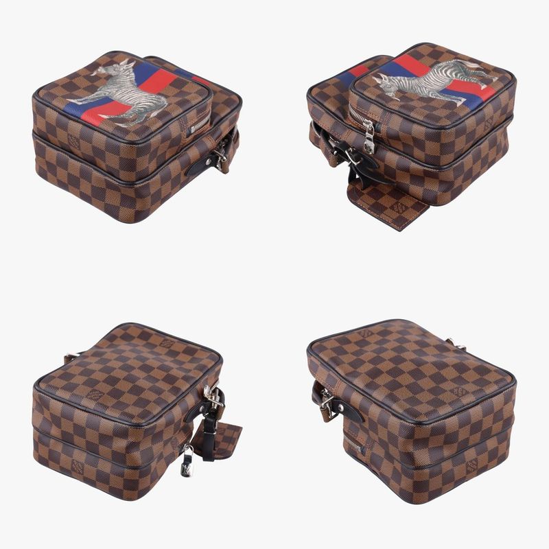 Louis Vuittonamazon Chapman Ebène And Multicolor Damier Savannah N42703 Tr4116