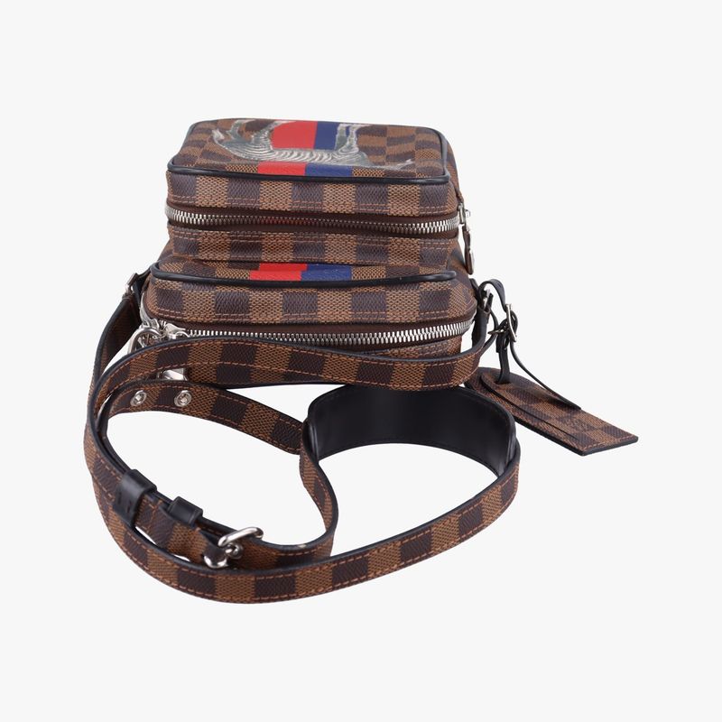 Louis Vuittonamazon Chapman Ebène And Multicolor Damier Savannah N42703 Tr4116