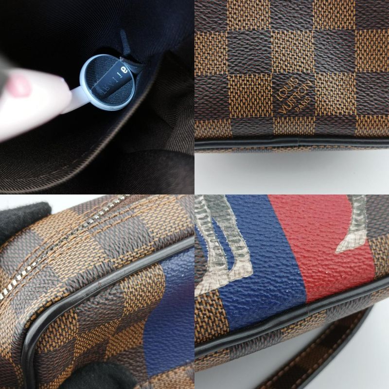 Louis Vuittonamazon Chapman Ebène And Multicolor Damier Savannah N42703 Tr4116