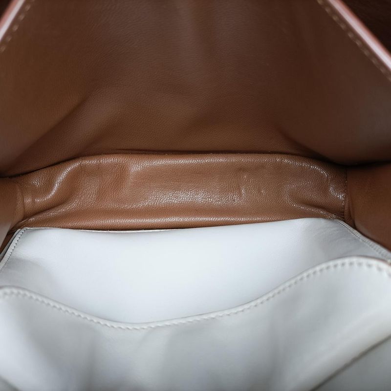 Prada Laser Cut Cahier White Leather 25