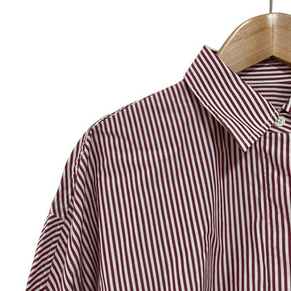 Balenciaga Striped Long Sleeve Shirt Size 34 Red and White Women's Used
