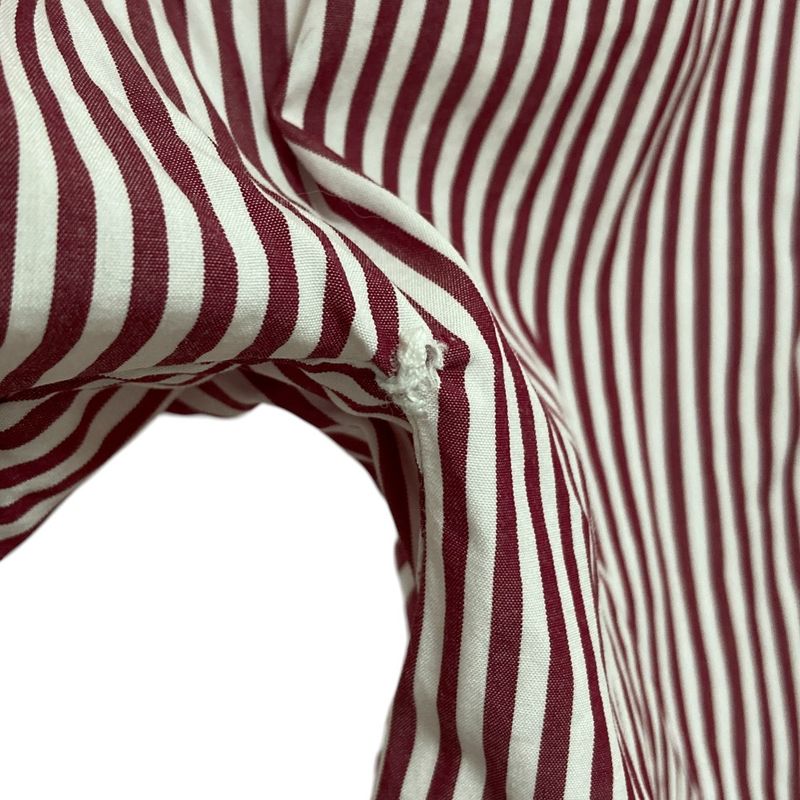 Balenciaga Striped Long Sleeve Shirt Size 34 Red and White Women's Used