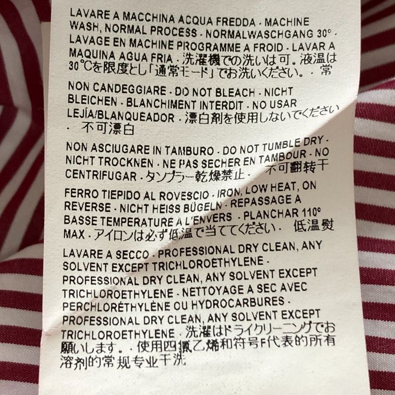 Balenciaga Striped Long Sleeve Shirt Size 34 Red and White Women's Used