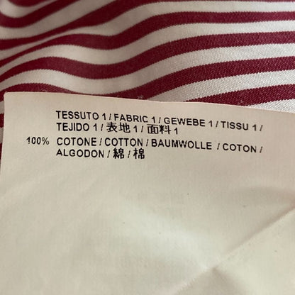 Balenciaga Striped Long Sleeve Shirt Size 34 Red and White Women's Used