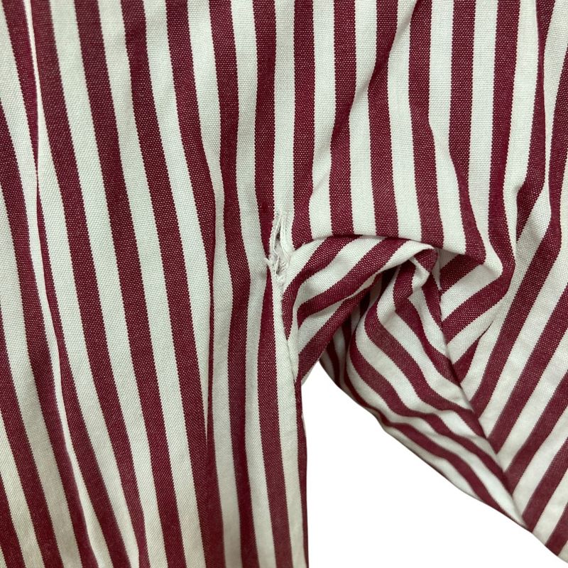 Balenciaga Striped Long Sleeve Shirt Size 34 Red and White Women's Used