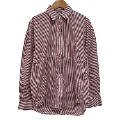 Balenciaga Striped Long Sleeve Shirt Size 34 Red and White Women's Used