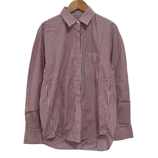 Balenciaga Striped Long Sleeve Shirt Size 34 Red and White Women's Used
